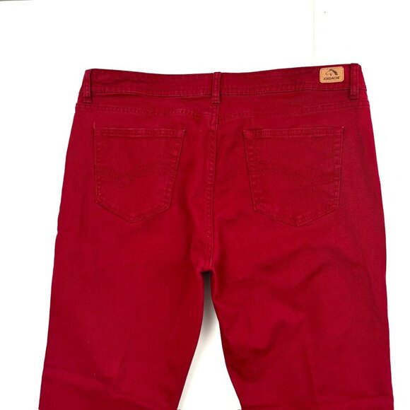 Jordache Skinny Womens size 16 Red Denim Jeans - Picture 4 of 4